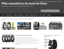 Tablet Screenshot of neumatico-moto.com